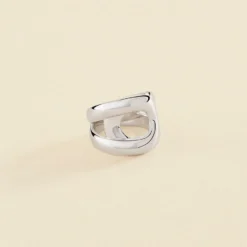 Bague Large CURVE - Argenté