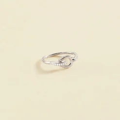 Bague Fine GEMINI - Cristal / Argenté