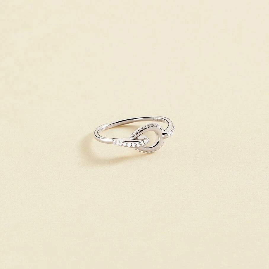 Bague Fine GEMINI - Cristal / Argenté 1 Bague Fine GEMINI - Cristal / Argenté