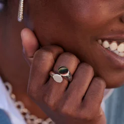 Bague Large CALIN - Argenté -Boutique De Bijoux De Mode 02220499 050 TU M1