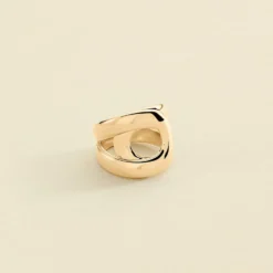 Bague Large CURVE - Doré