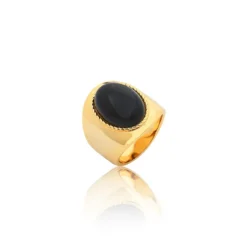 Bague Large ALOHA - Onyx