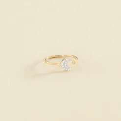 Bague Ajustable SARA - Argenté / Doré