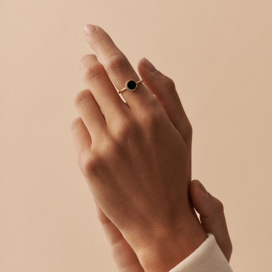 Bague Fine MOONONYX - Onyx 2 Bague Fine MOONONYX - Onyx – Image 2