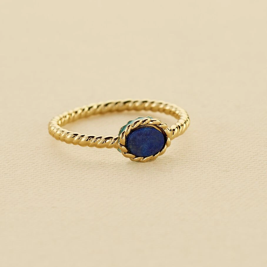Bague Fine ATMA - Lapis/ Bleu 1 Bague Fine ATMA - Lapis/ Bleu