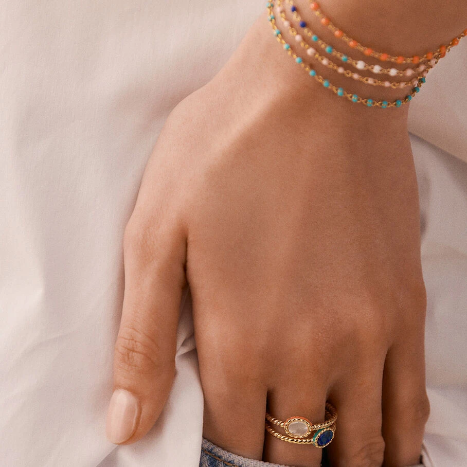 Bague Fine ATMA - Lapis/ Bleu 3 Bague Fine ATMA - Lapis/ Bleu – Image 3