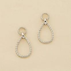 Boucles D'oreilles Pendantes HARMONIE - Argenté