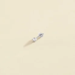 Piercing Puce ZIRCON - Cristal / Argenté