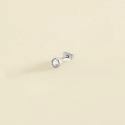 Piercing Puce GRAINETTI - Cristal / Argenté