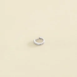 Piercing Créole CRIODIAM - Cristal / Argenté