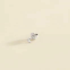 Piercing Puce LUNITA - Cristal / Argenté