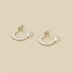 Créoles SNAKY - Cristal / Argenté