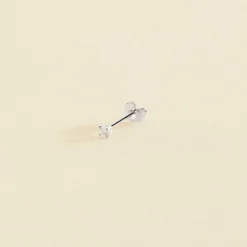 Piercing Puce MINI - Cristal / Argenté