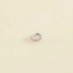 Piercing Créole TRESSEE - Argenté