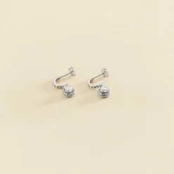 Créoles IMPERIAL - Cristal / Argenté