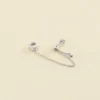 Piercing Ear Cuff AMAS - Cristal / Argenté