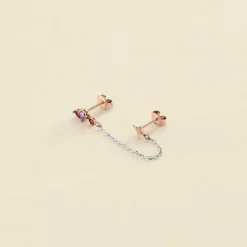 Piercing Puce ASTRAL - Violet / Argenté