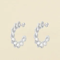 Créoles COQUIPOP - Argenté