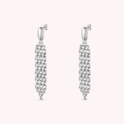 Boucles D'oreilles Pendantes MINUIT - Argenté