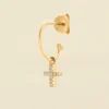 Piercing Créole CRIOCRUZ - Cristal / Doré
