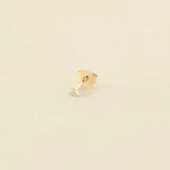 Piercing Puce MINPUNTA - Cristal / Doré