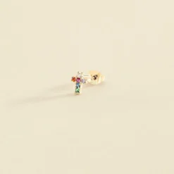 Piercing Puce CROSS - Multicolore / Doré