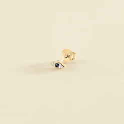 Piercing Puce AZUL - Bleu / Doré