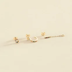 Piercing Puce RAINBOW - Multicolore / Doré