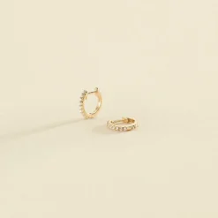 Créoles AUSTRAL - Cristal / Doré