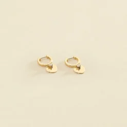 Créoles CORAZON - Cristal / Doré