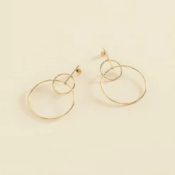 Boucles D'oreilles Pendantes CASSINI - Doré