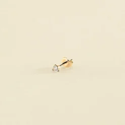 Piercing Puce TRILLION - Cristal / Doré