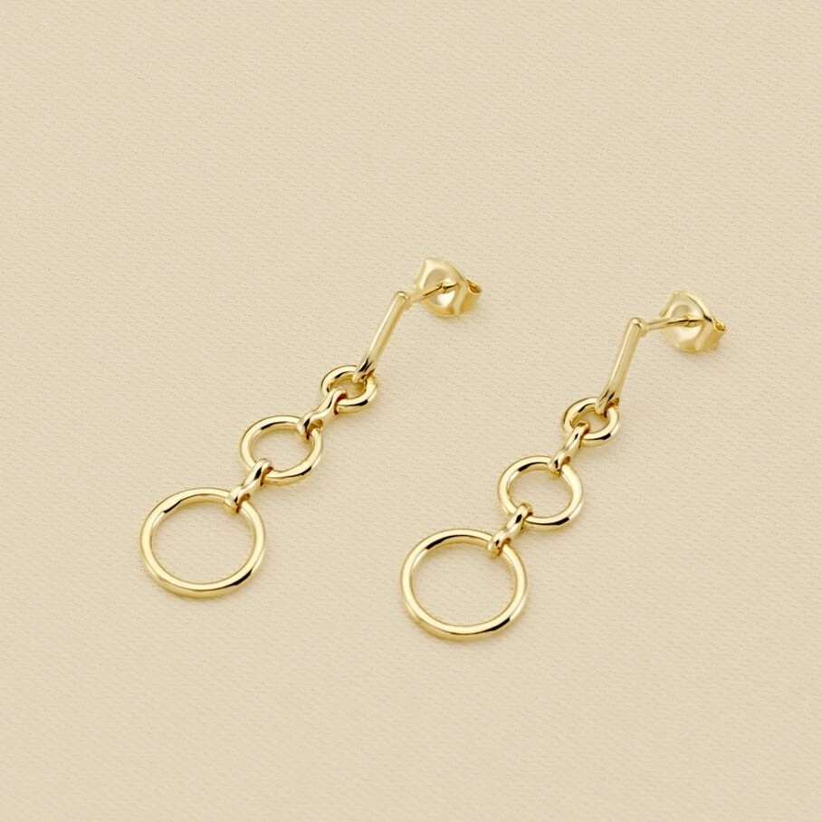 Boucles D'oreilles Pendantes PHILRING - Doré 1 Boucles D'oreilles Pendantes PHILRING - Doré