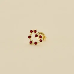 Piercing Puce CONSTEL - Rouge / Doré