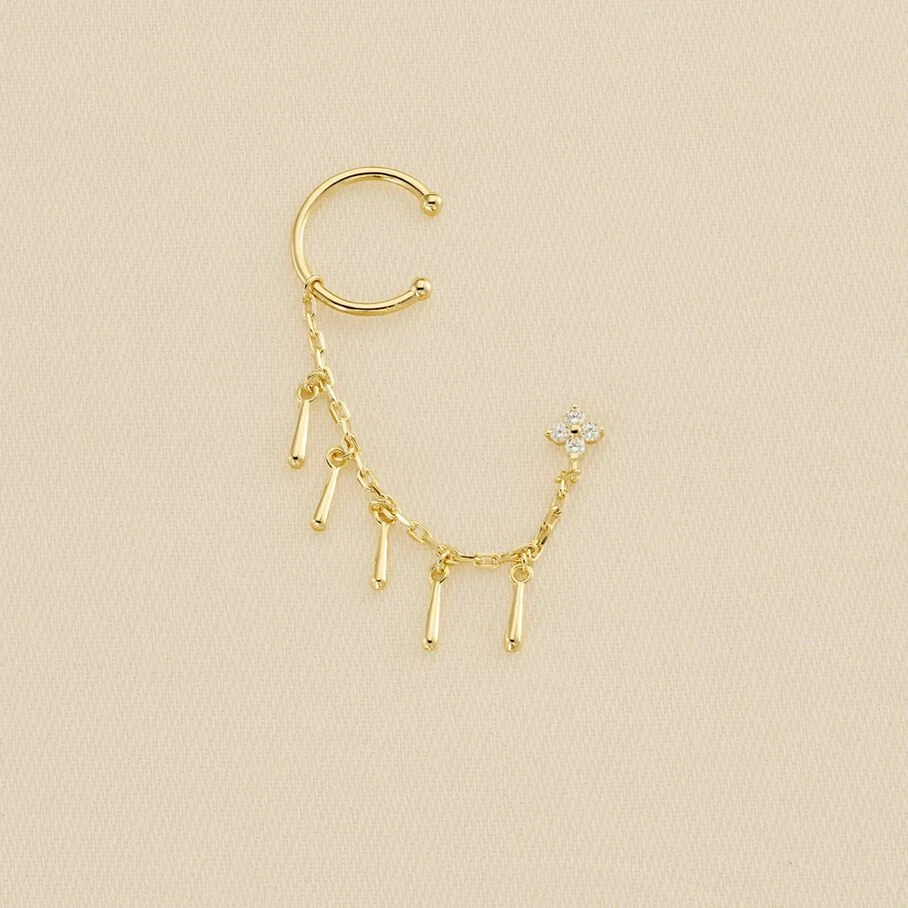 Piercing Ear Cuff VENUS - Cristal / Doré 1 Piercing Ear Cuff VENUS - Cristal / Doré