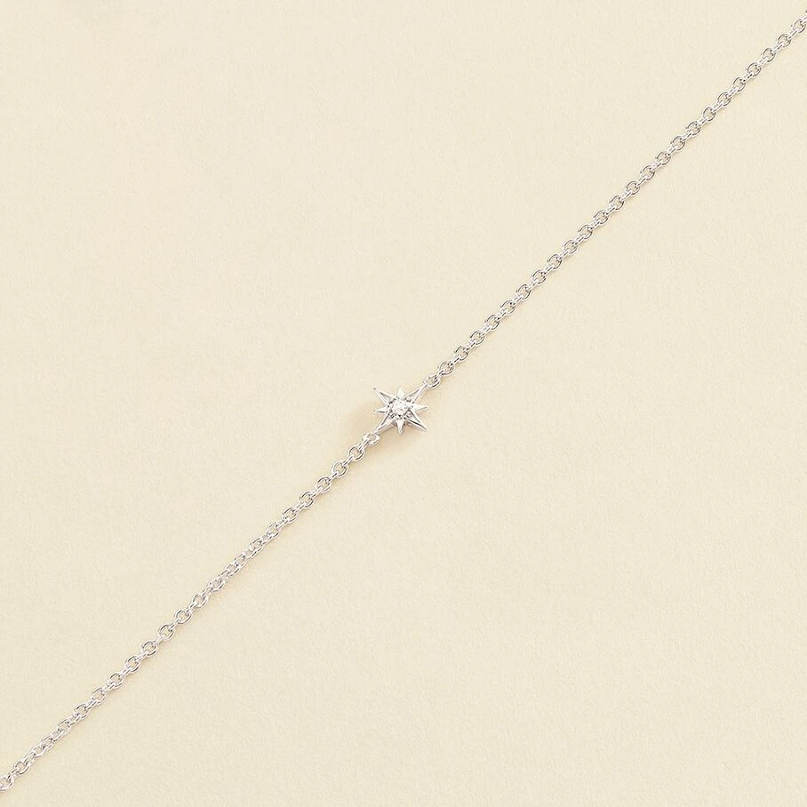 Bracelet Souple OURSE - Cristal / Argenté 1 Bracelet Souple OURSE - Cristal / Argenté