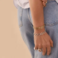 Bracelet Souple HARMONIE - Argenté -Boutique De Bijoux De Mode 02420729 050 TU M2