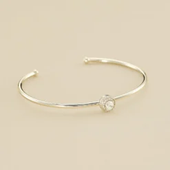 Jonc IMPERIAL - Cristal / Argenté