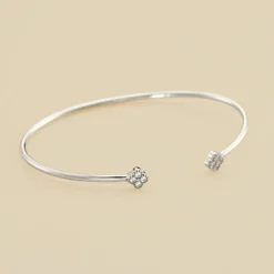 Jonc BELOVED - Cristal / Argenté