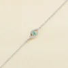 Bracelet Souple LUCKY EYE - Turquoise / Argenté