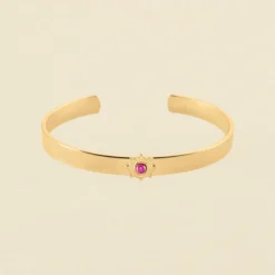 Jonc BAIA - Fuchsia / Doré