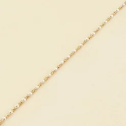 Bracelet Souple SMARTY - Blanc / Doré