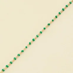 Bracelet Souple SMARTY - Vert / Doré