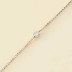 Bracelet Souple BRILLANT - Cristal / Doré