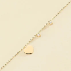 Bracelet Souple CORAZON - Cristal / Doré