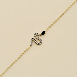 Bracelet Souple SNAKY - Cristal / Gun