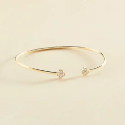 Jonc BELOVED - Cristal / Doré