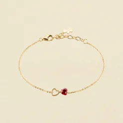 Bracelet Souple BEGUIN - Rouge / Doré