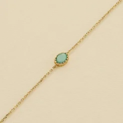 Bracelet Souple ATMA - Amazonite/ Jaune