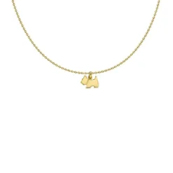 Collier Ras Du Cou MINI SCOTTIE - Or Jaune